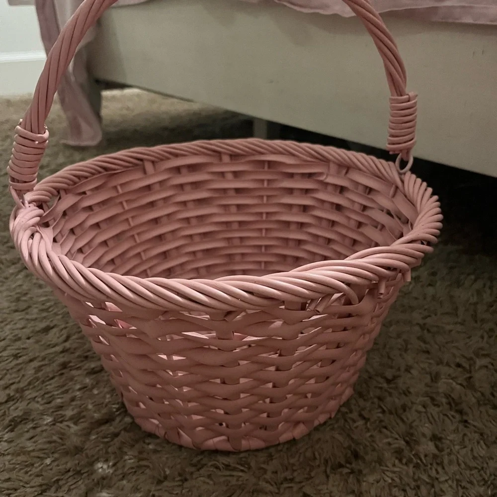 Target Pink Woven Basket
